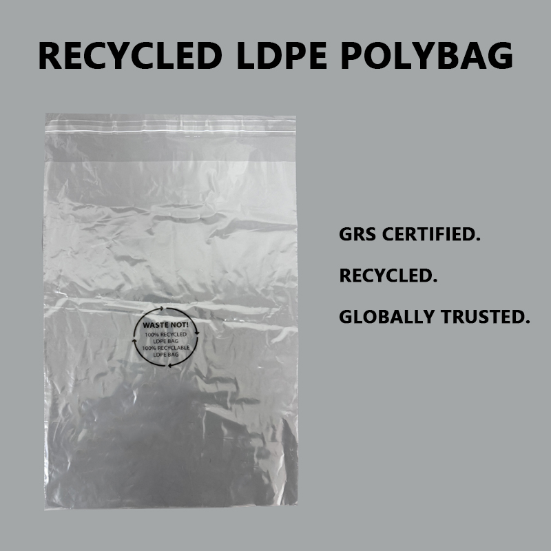 GRS-gecertificeerde gerecyclede LDPE-polybags ondersteunen duurzame verpakkingen voor wereldwijde merken