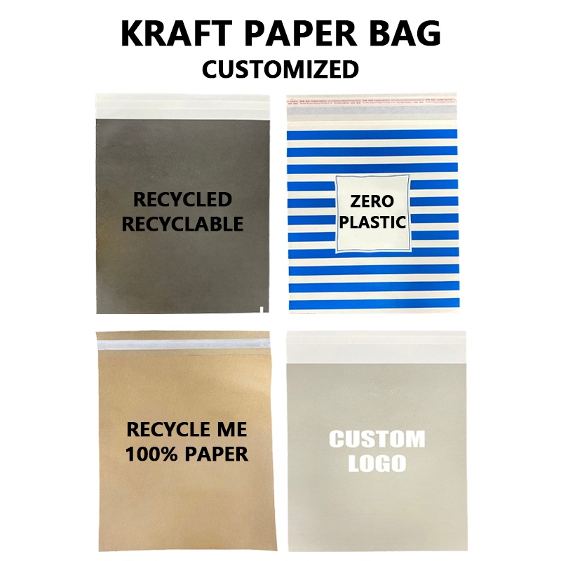 Op maat gemaakte, recyclebare papieren zak van kraftpapier helpt merken duurzame verpakkingsoplossingen te upgraden