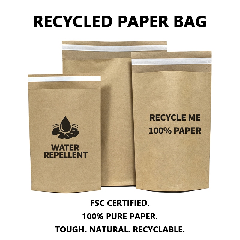 Aangepaste kraftpapier verzendtas
