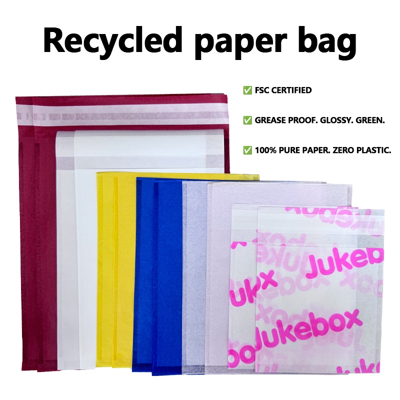 Op maat gemaakte gerecyclede papieren zakken