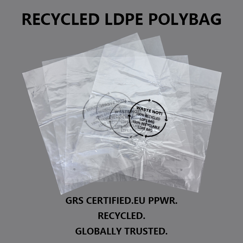 GRS-gecertificeerde gerecyclede LDPE-verpakkingszakken
