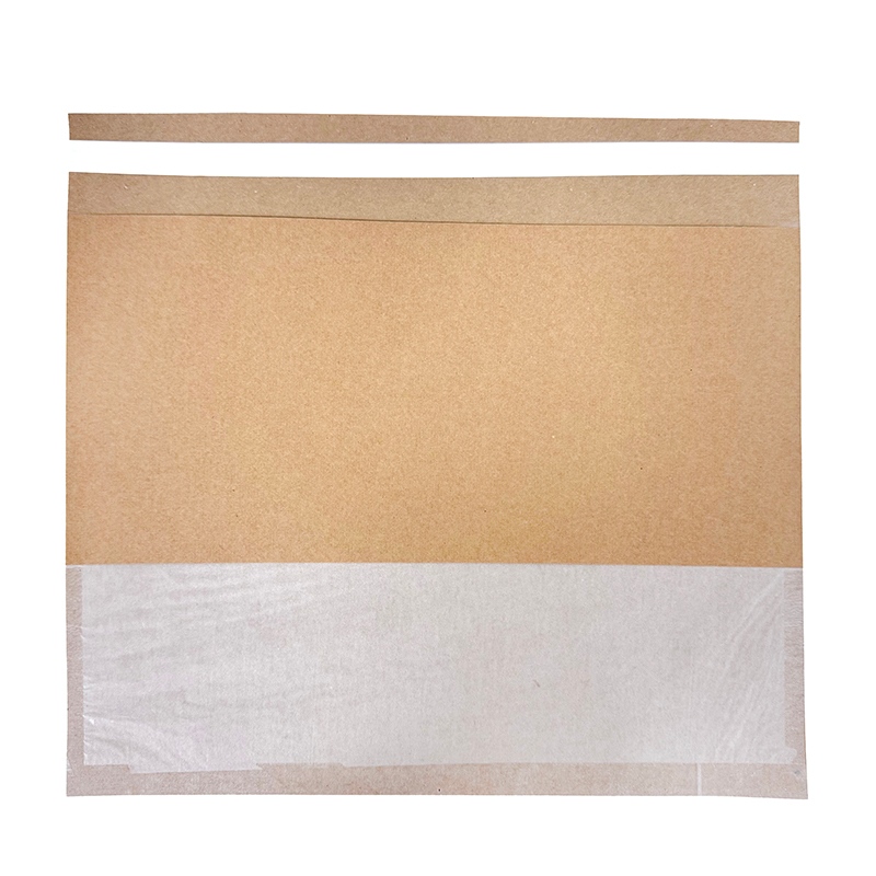 Custom Plastic-Free Recycled Kraft Paper Bag with Glassine Window