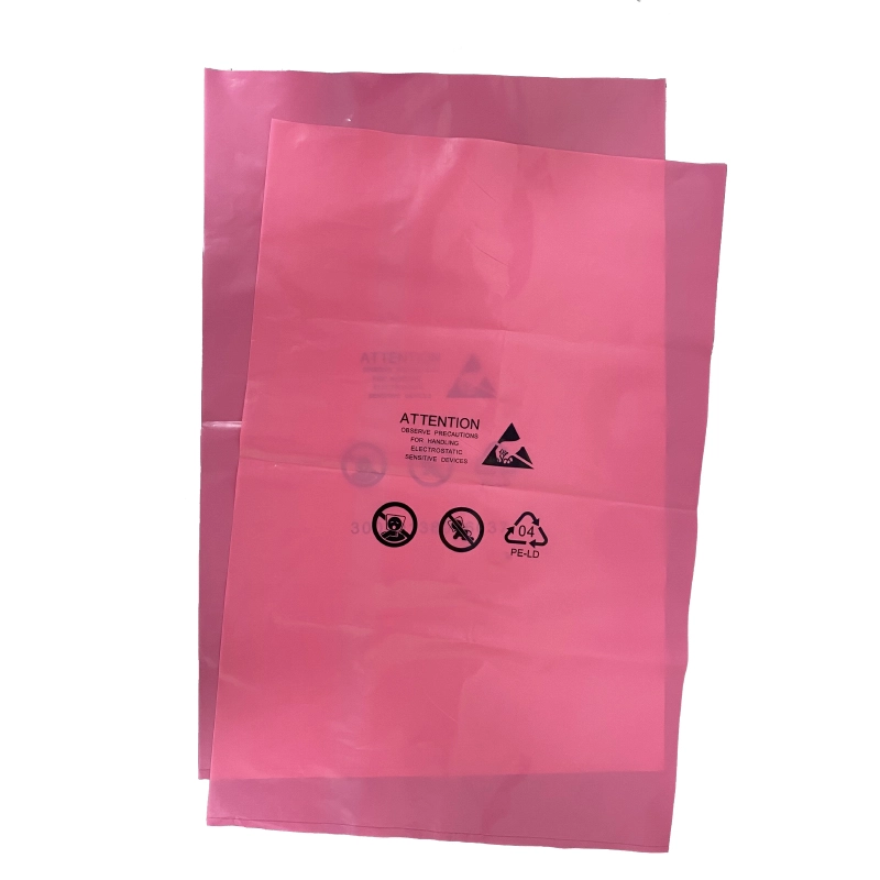 PE roze plastic zakken