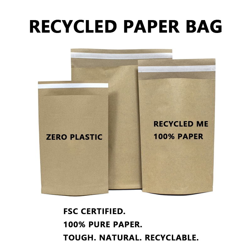 Gerecycleerde papieren postzakken